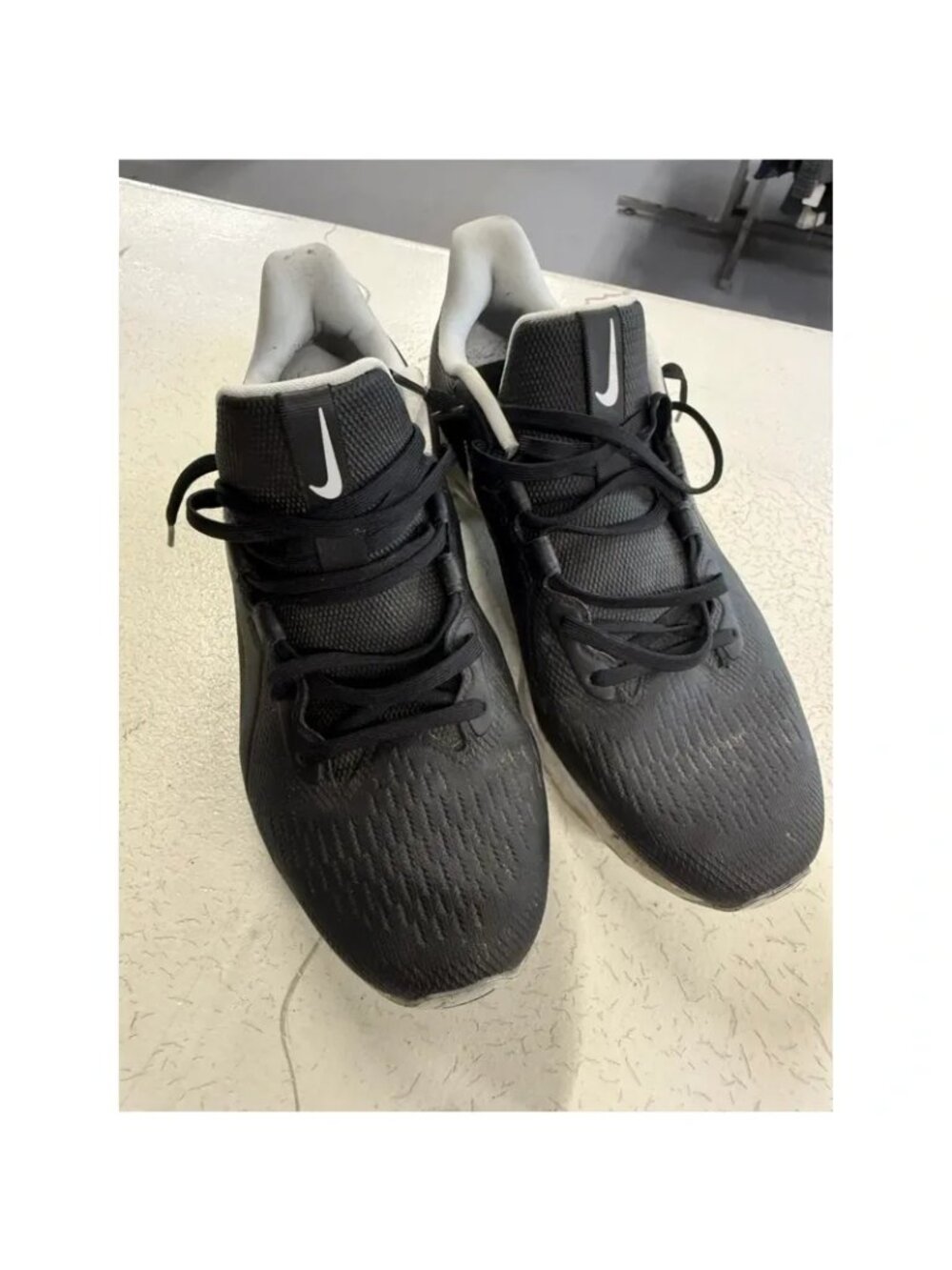 Nike React Mens Black & White GOLF Shoes US 11 EU 45 Lightweight Comfortable